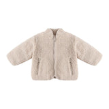 Quincy Mae Shearling Zip Jacket O