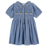 Emile & Ida Robe Hand Embroidered Smock Dress C