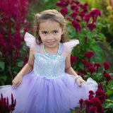 Sequins Princess Dress, Lilac 7-8