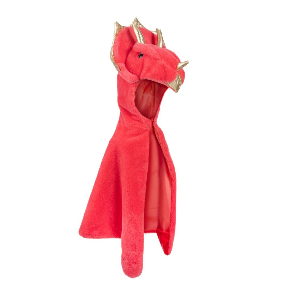 Triceratops Cuddle Cape, Red Size 2T