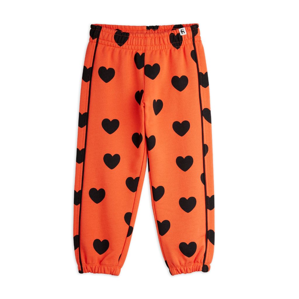 Mini Rodini Hearts Aop Piping Sweatpants