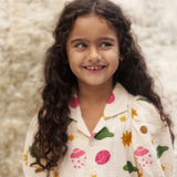 Mini Rodini Space AOP Muslin Woven SS Dress