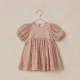 Noralee Luna Dress Rose Embroidered