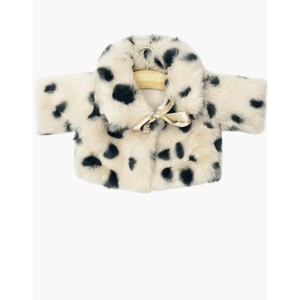 Minikane Clothing for 34cm Dolls - Aglaé coat in faux Dalmatian fur