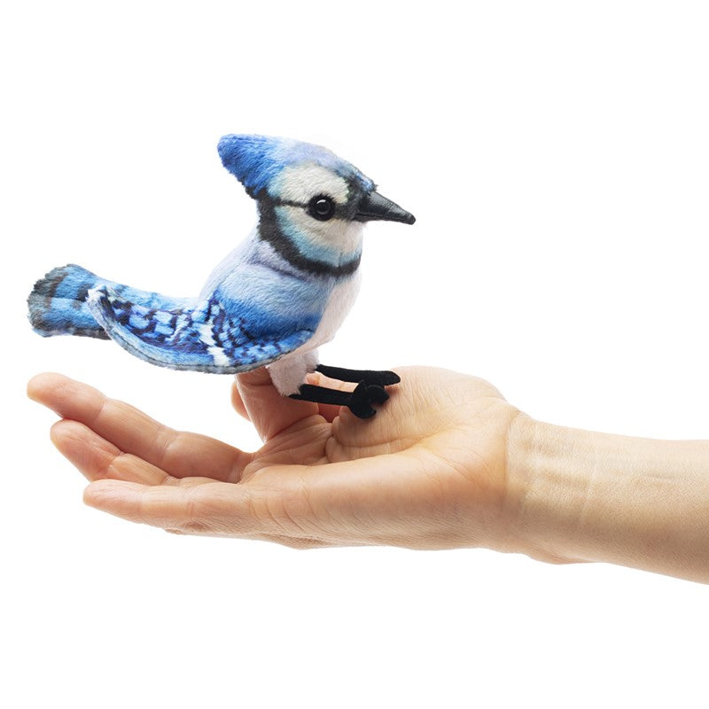 Finger Puppet - Mini Blue Jay
