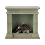 Maileg Fireplace, Miniature - Dusty green