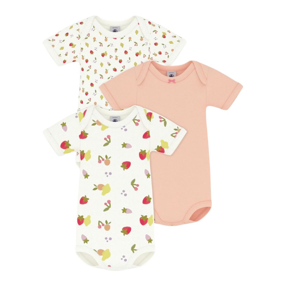 Petit Bateau SS Bodies 3pcs