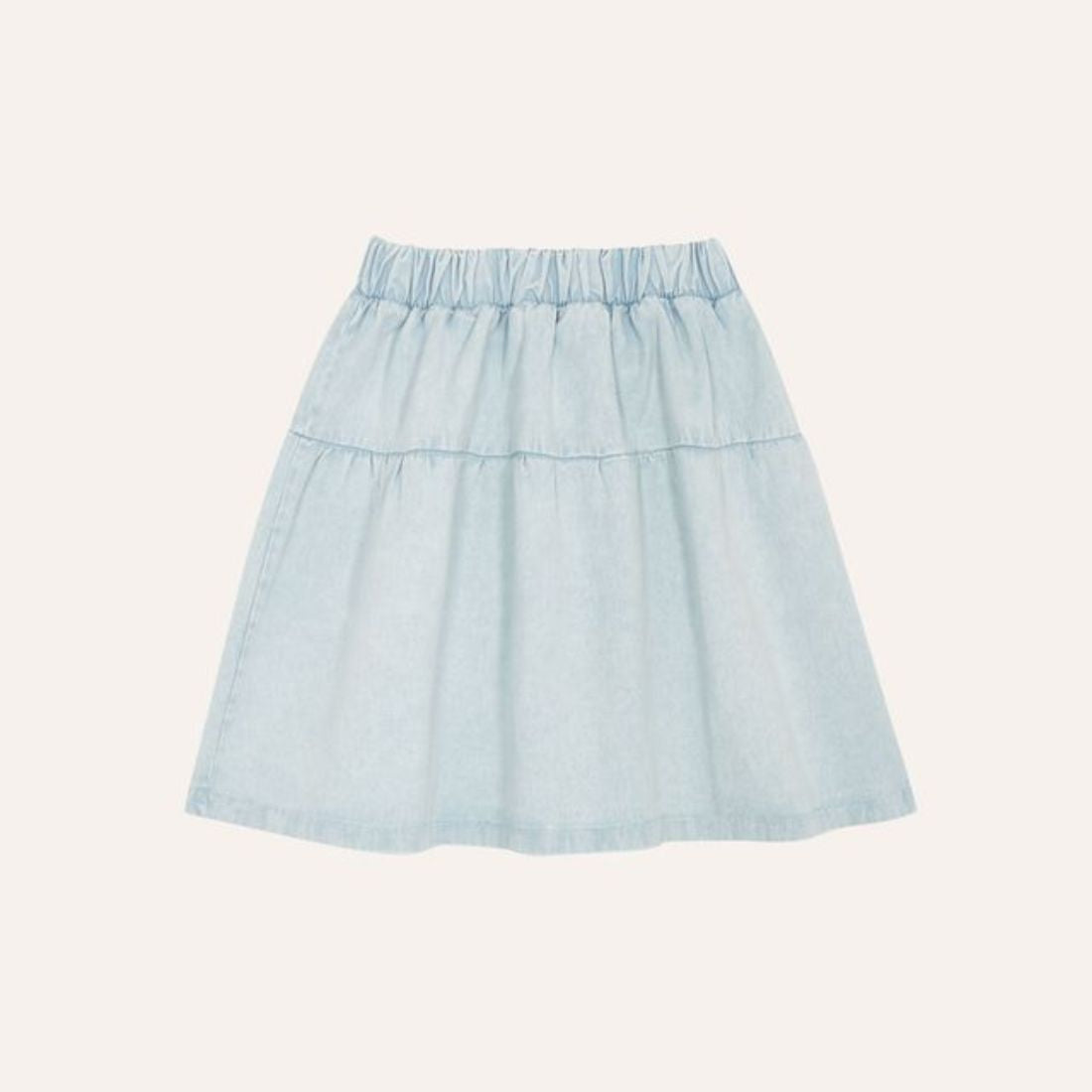 The Campamento Light Blue Denim Skirt