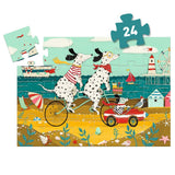 Djeco Silhouette puzzle- Ollie, the Dalmatian, 24 pcs