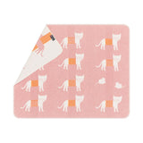 Fussenegger Juwel Blanket Cats Allover- pink, 90x70cm