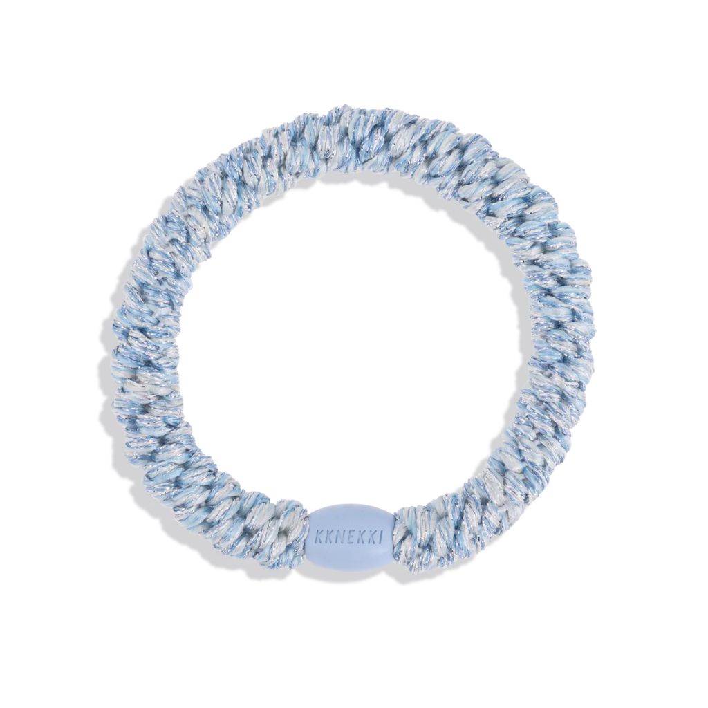 Kknekki Original Hair Tie Sparkling Blue Glitter