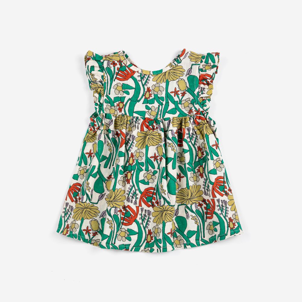 Bobo Choses Baby Color Herbalist all over woven dress