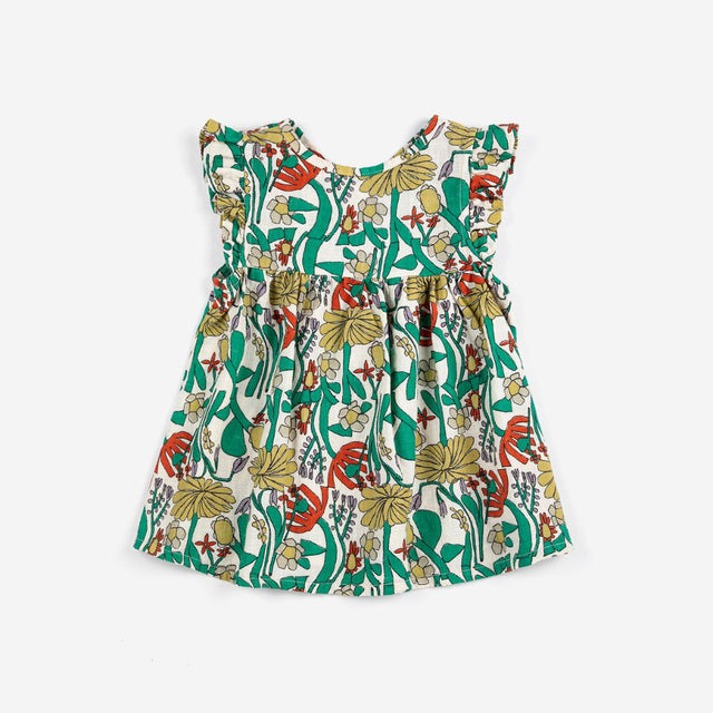 Bobo Choses Baby Color Herbalist all over woven dress