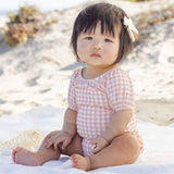 Quincy Mae Catalina One-Piece Melon Check
