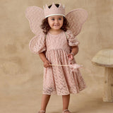 Noralee Luna Dress Rose Embroidered