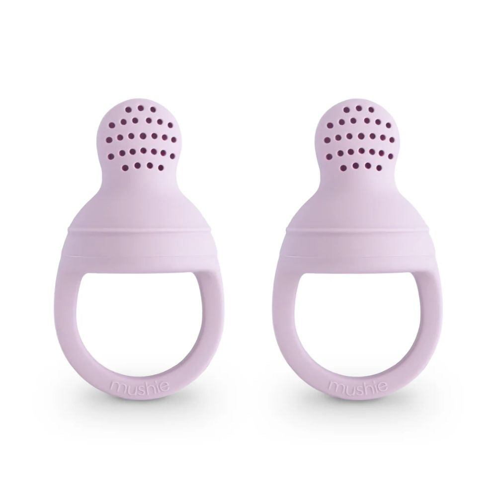 Mushie Silicone Fresh Food Feeder 2 Pack - Soft Lilac