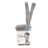 Silly Silas Granny Teddy Footed Tights Oyster Grey