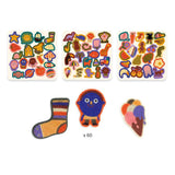 Djeco 60 Felt Stickers The Silly Ones!