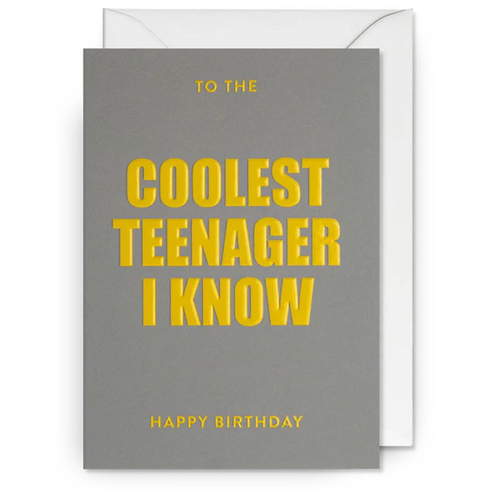 To The Coolest Teenager Card