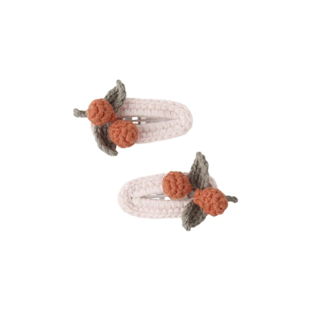 Rylee + Cru Crochet Clip Set Oranges