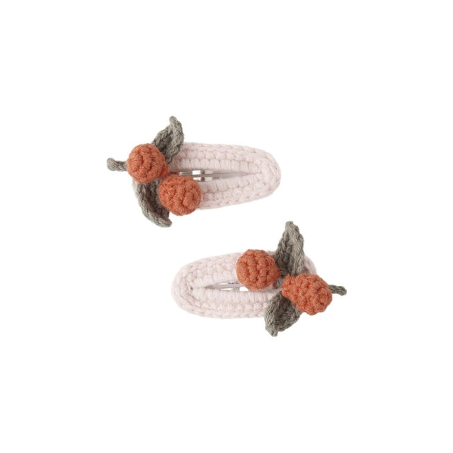 Rylee + Cru Crochet Clip Set Oranges