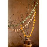 Muskhane Round Flag Garland - Mint 200cm