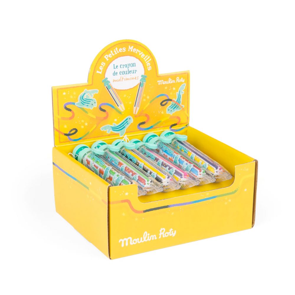 Moulin Roty Petit Merveilles- Multi Coloured Crayons