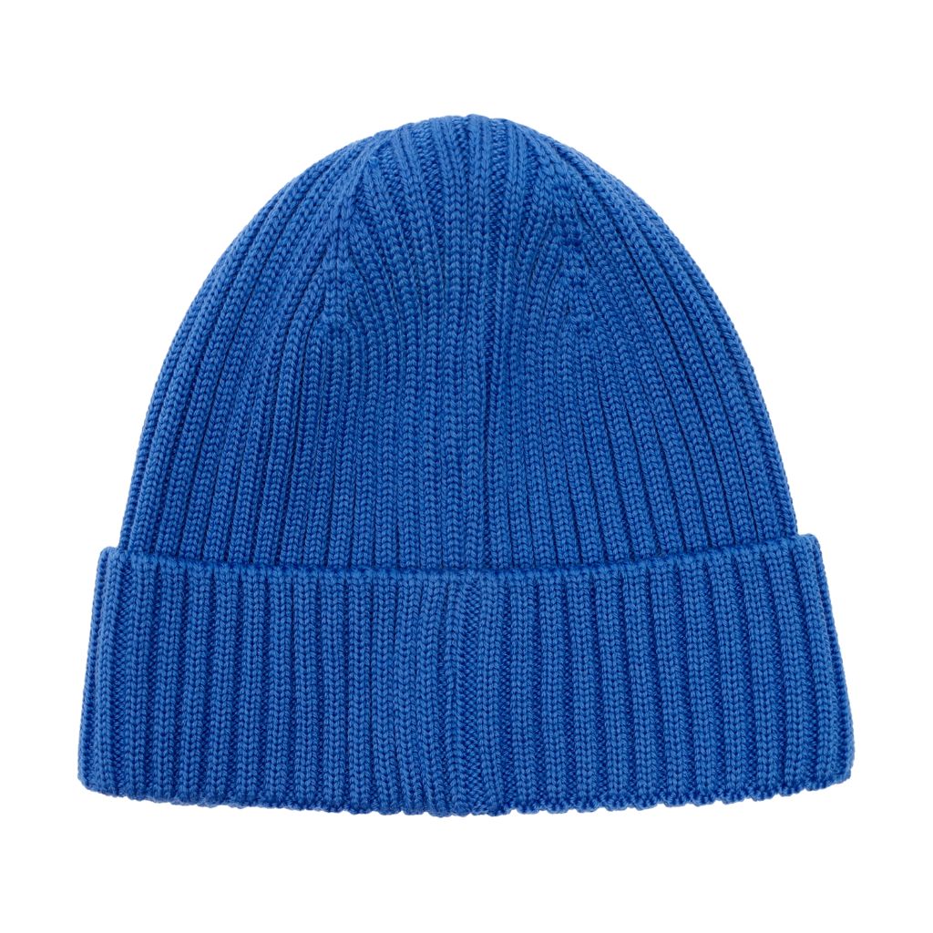 Huttelihut Hat Wool Knit Color Solid Dazzling Blue