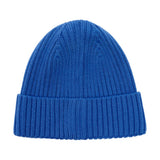 Huttelihut Hat Wool Knit Color Solid Dazzling Blue