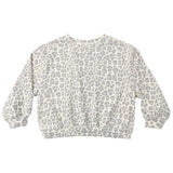 Rylee + Cru Oversized Sweatshirt Blue Leopard