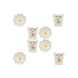 Konges Sløjd 8 Pack Daisy Mini Hair Claw - Antique White