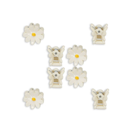 Konges Sløjd 8 Pack Daisy Mini Hair Claw - Antique White