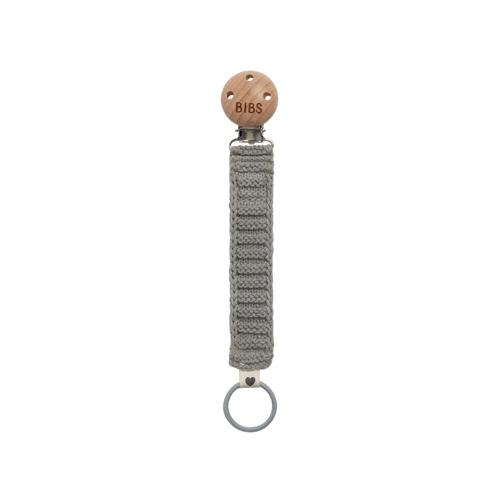 BIBS Pacifier Clip Knitted - Cloud
