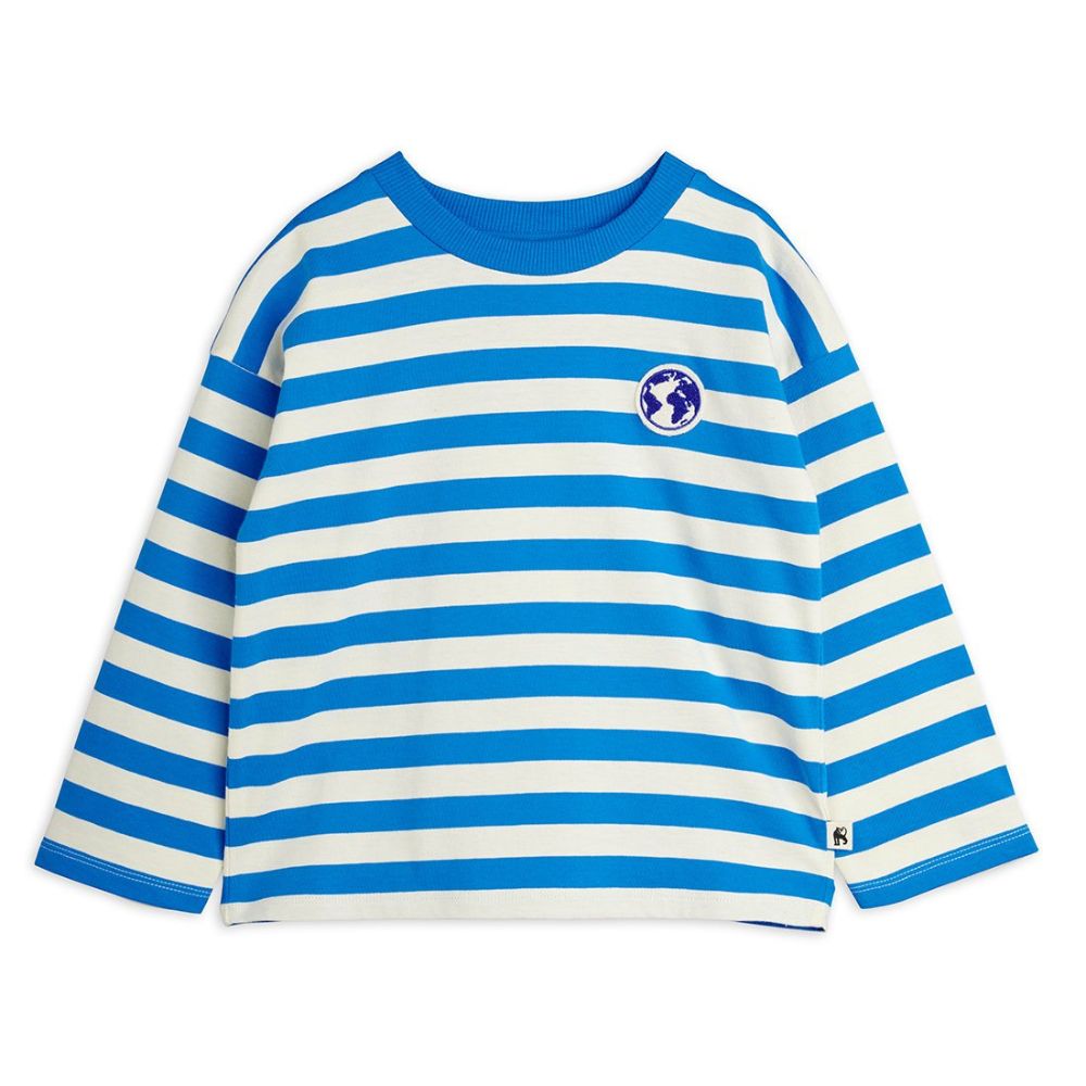 Mini Rodini Earth YD Stripe LS Tee
