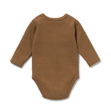 Wilson & Frenchy Nutmeg Organic Rib Long Sleeved Bodysuit