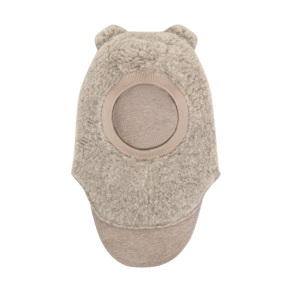 Huttelihut Balaclava Ears Wool Teddy Camel Melange