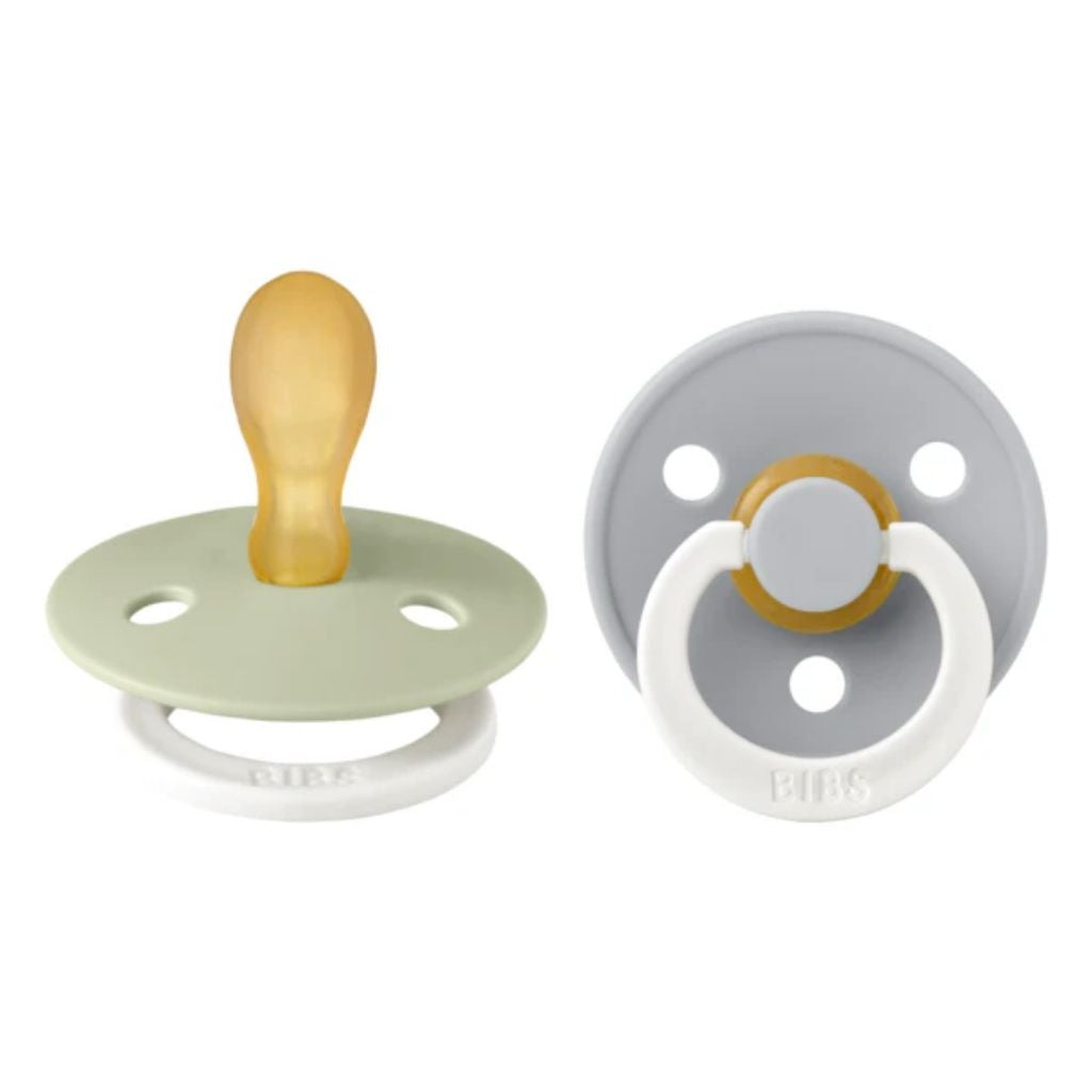 BIBS Pacifier Original COLOUR Latex 2 PK Symmetrical