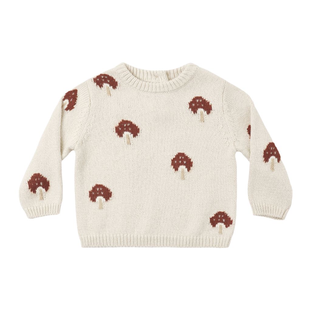 Quincy Mae Rex Sweater Mushroom