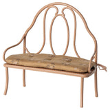 Maileg Vintage bench, Mini - Dark powder