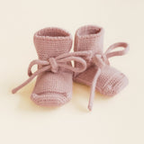 Hvid Merino Wool Booties Powder 0-9M