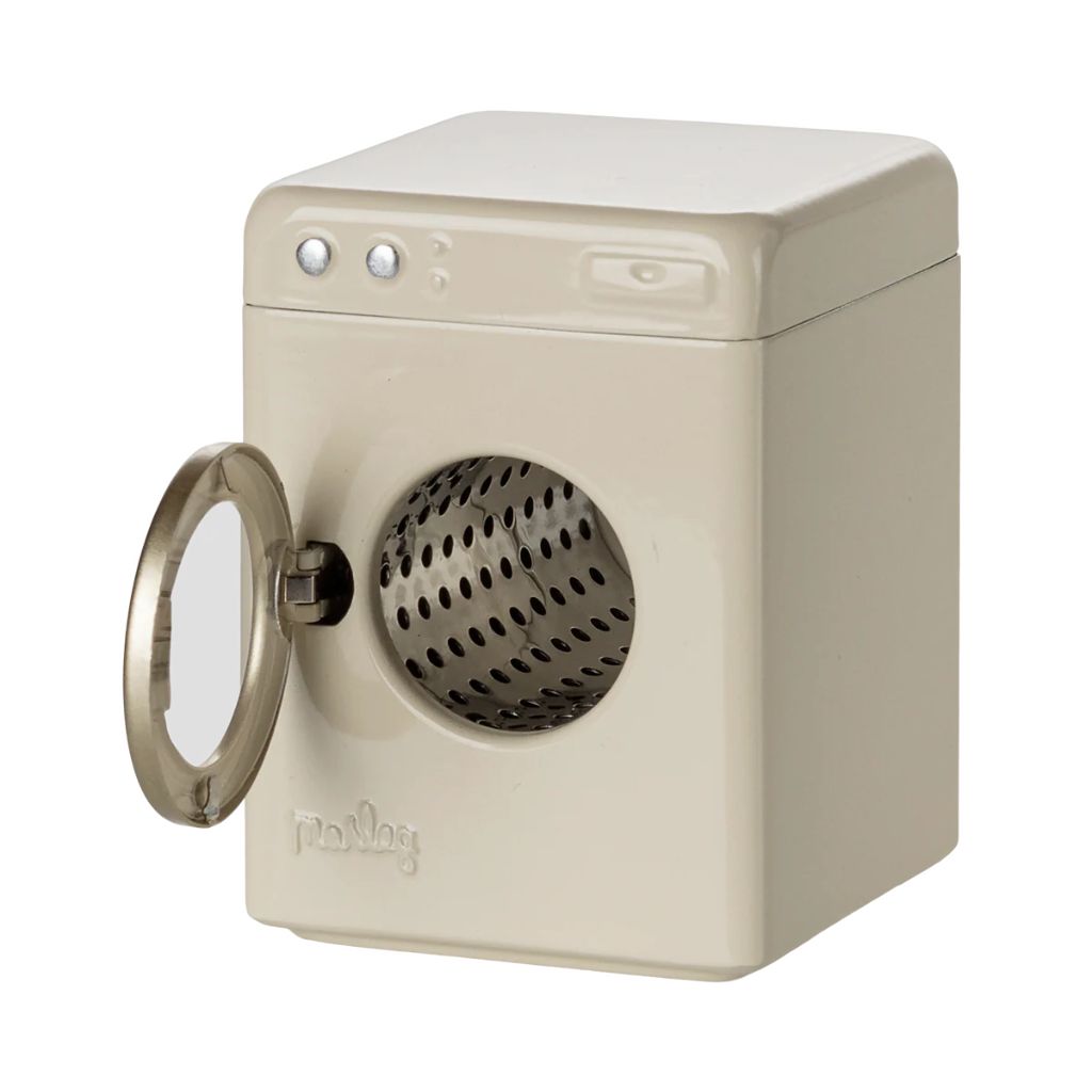 Maileg Washing Machine, Mouse - Off White