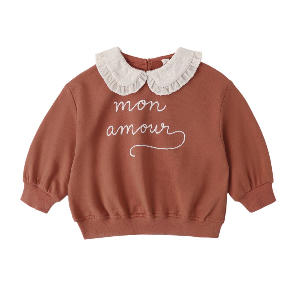 Quincy Mae Collared Sweatshirt