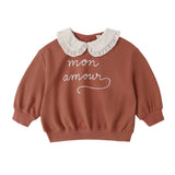 Quincy Mae Collared Sweatshirt