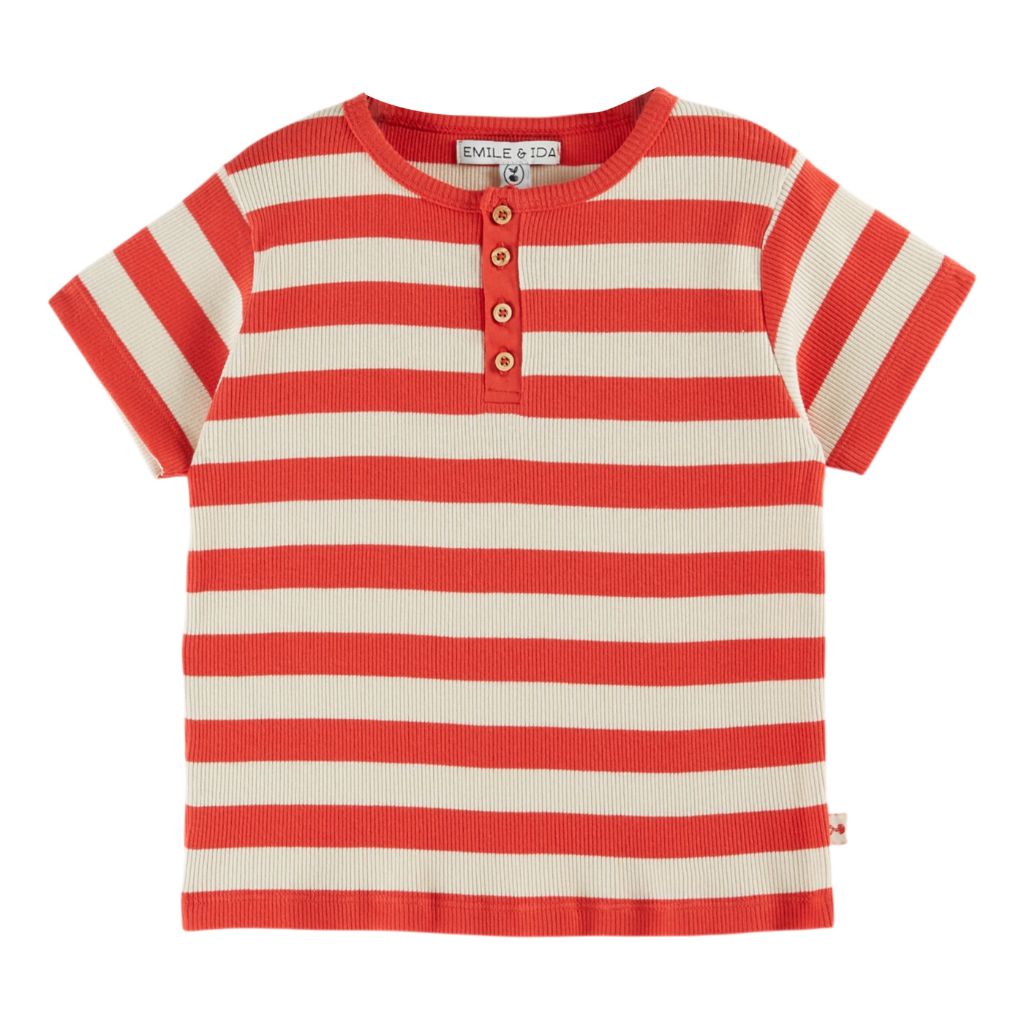 Emile & Ida Tee Shirt Red Stripe