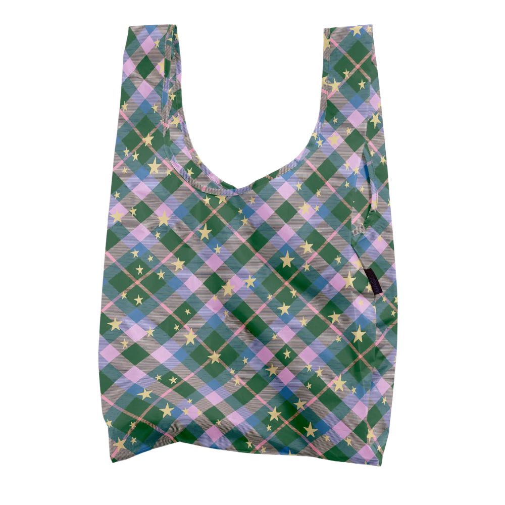 BAGGU Standard - Green Star Plaid