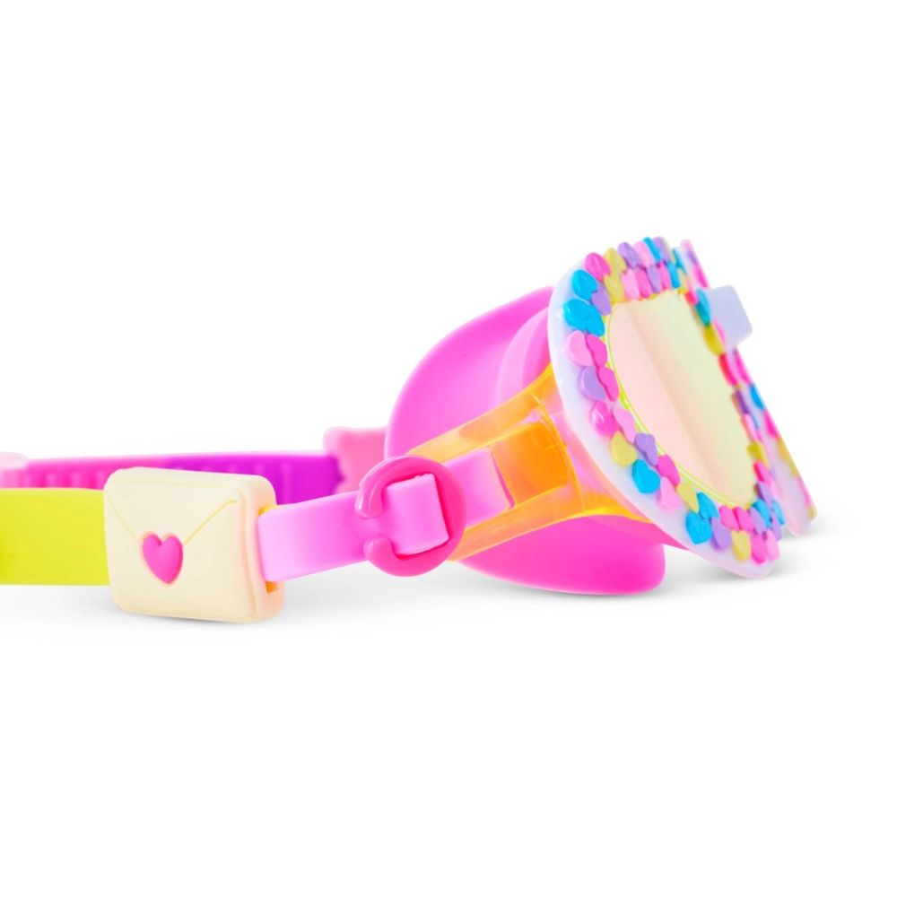 Bling2O Color Me Smitten Candy Heart Kids Swim Goggle - Rainbow Crush