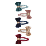 Mimi & Lula - Tinkerbell Velvet Bow Mini Hair Clips