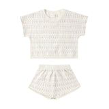Quincy Mae Relaxed Summer Knit Set Ivory