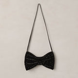 Noralee Bow Purse Black Rhinestone