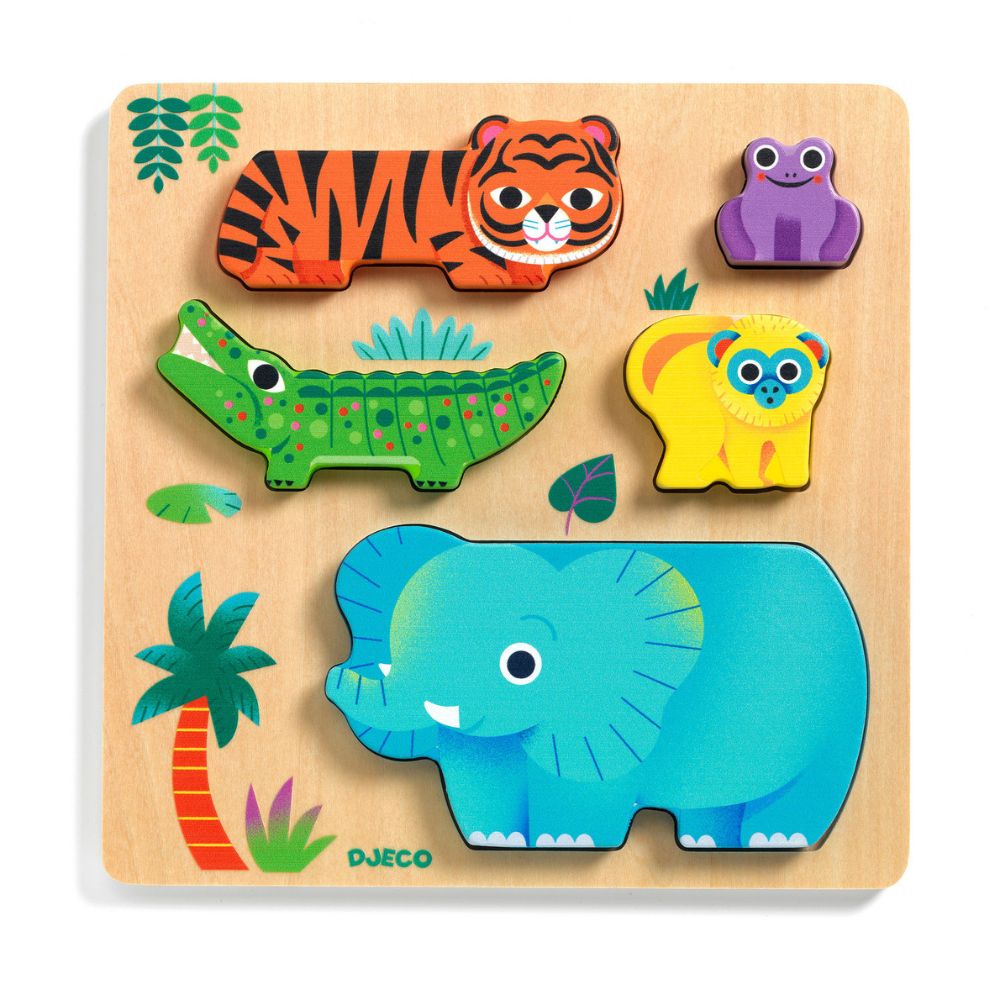 Djeco Wooden Puzzle WoodyWild